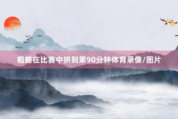 粗略在比赛中拼到第90分钟体育录像/图片