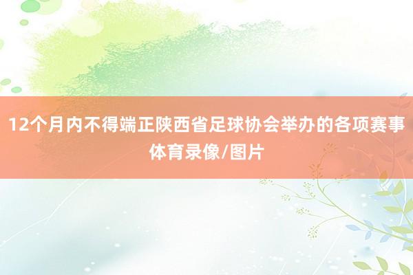12个月内不得端正陕西省足球协会举办的各项赛事体育录像/图片